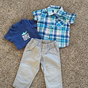Mighty Cute 3 piece Button up outfit.